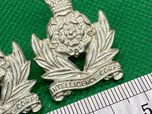 Charger l&#39;image dans la galerie, Original British Army - Queen&#39;s Crown Intelligence Corps Officer&#39;s Collar Badges
