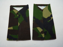 Charger l&#39;image dans la galerie, QARANC Jungle DPM Rank Slides / Epaulette Pair Genuine British Army - NEW
