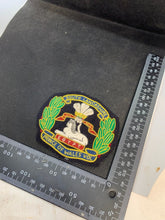 Load image into Gallery viewer, British Army South Lancashire Prince of Wales Volunteer Embroidered Blazer Badge
