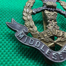 Load image into Gallery viewer, Original British Army Middlesex Regiment Cap Badge
