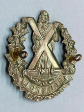 Load image into Gallery viewer, Original WW1 / WW2 British Army Cameron Highlanders Cap Badge
