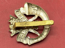 Load image into Gallery viewer, WW1 / WW2 British Army White Metal Duke of Cornwall&#39;s Light Infantry Cap Badge.
