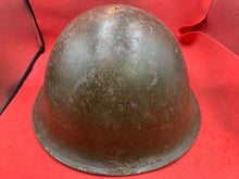 Load image into Gallery viewer, Original WW2 British Army / Canadian Army Mk3 Turtle Combat Helmet
