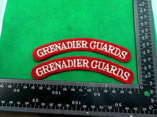 Load image into Gallery viewer, Grenadier Guards British Army Shoulder Titles Pair - WW2 Onwards Pattern
