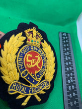 Load image into Gallery viewer, British Army Royal Engineers Embroidered Blazer Badge
