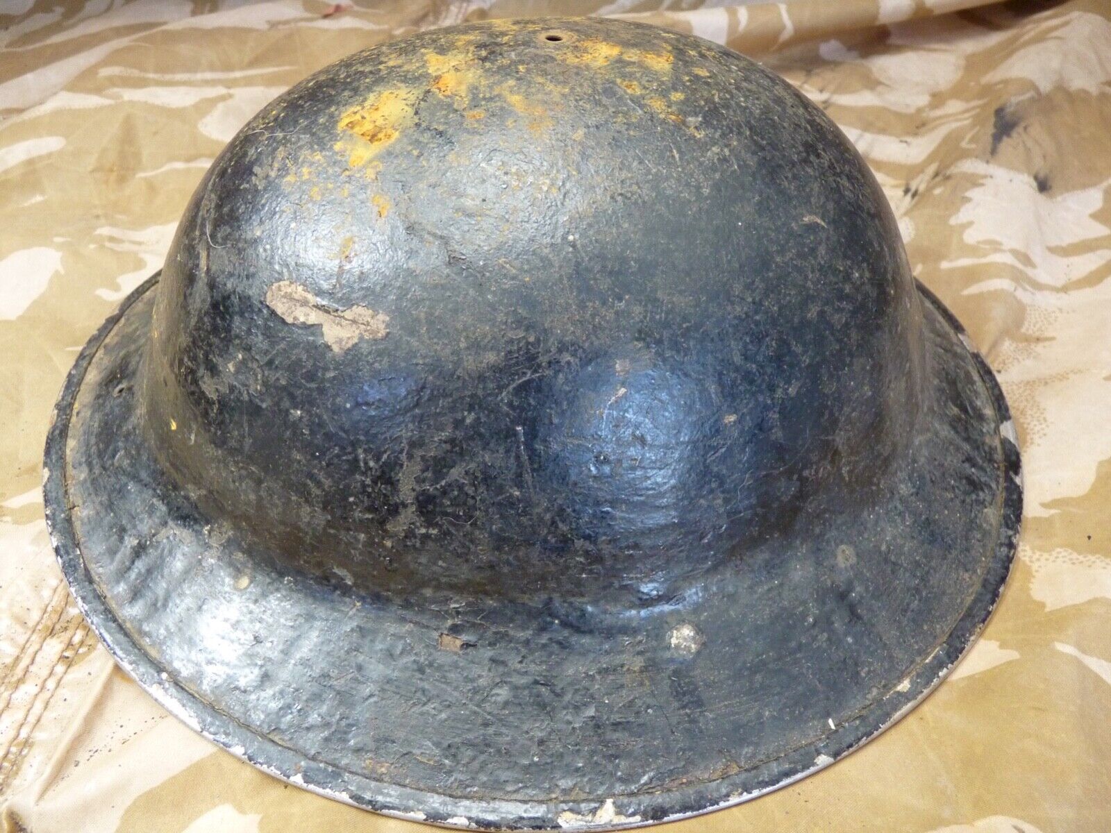 Original WW2 British Style South African Mk2 Army Combat Helmet - The Militaria Shop