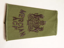 Charger l&#39;image dans la galerie, OD Green Rank Slides / Epaulette Pair Genuine British Army - ACF Mercian WO
