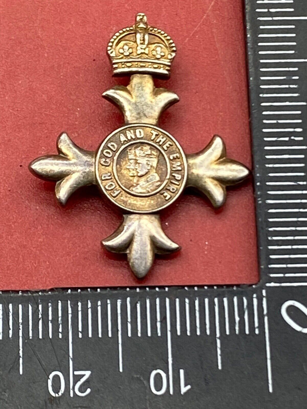 Original British Military Issue MBE Medal - Dress Uniform Miniature.