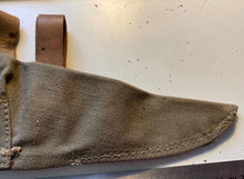 Load image into Gallery viewer, A canvas 1915 pattern Bulgarian Army issue pick-axe head cover. Good condition.
