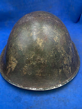 Load image into Gallery viewer, Original WW2 British Army / Canadian Army Mk3 Turtle Combat Helmet
