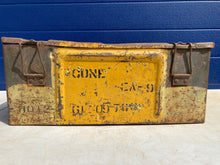 Load image into Gallery viewer, Original WW2 British Army 25 Pounder Steel Box - 1945 Dated
