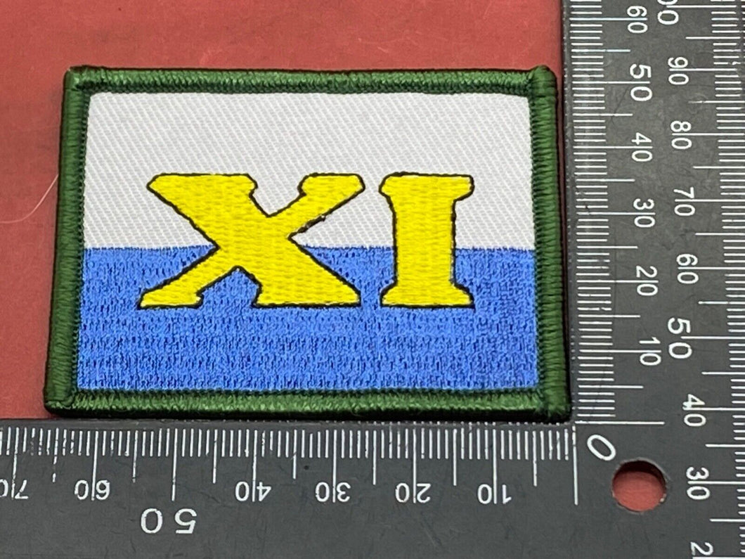 British Army Current Issue Gurkha Regiment XI Shoulder Badge.