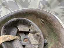 Charger l&#39;image dans la galerie, Original WW2 Canadian / British Army Mk3 High Rivet Turtle Helmet &amp; Liner
