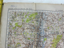 Load image into Gallery viewer, Original WW2 British Army OS Map of England - War Office - N.E London &amp; Epping
