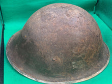 Load image into Gallery viewer, Original WW2 British Army / Canadian Army Mk3 Turtle Combat Helmet
