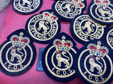 Load image into Gallery viewer, A Quantity of Queen&#39;s Crown Civil Defence / ICDS Beret / Tunic Badges.
