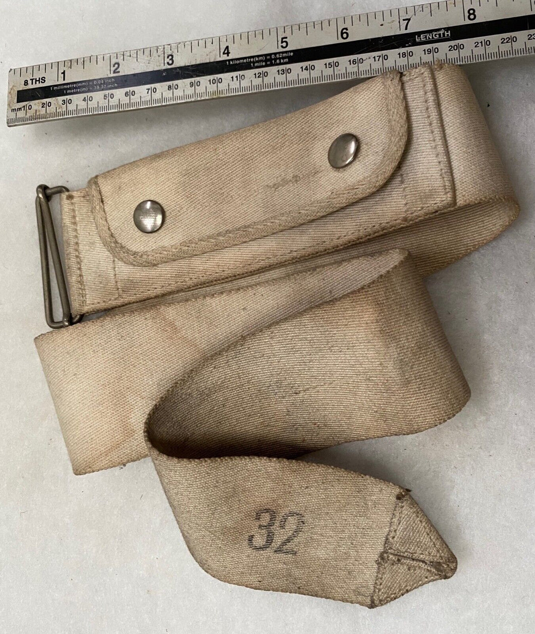 WW2 Royal Navy enlisted man's money belt. 1945 dated and well maker marked.