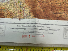 Lade das Bild in den Galerie-Viewer, Original WW2 British Army 1939 Map of England - RAF Bases - The Scottish Border
