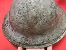 Load image into Gallery viewer, Original WW2 Combat Helmet - British / South African Army Mk2 Brodie Helmet
