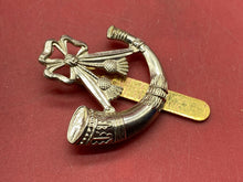 Load image into Gallery viewer, WW1 / WW2 British Army Light Infantry Regiment Cap Badge.
