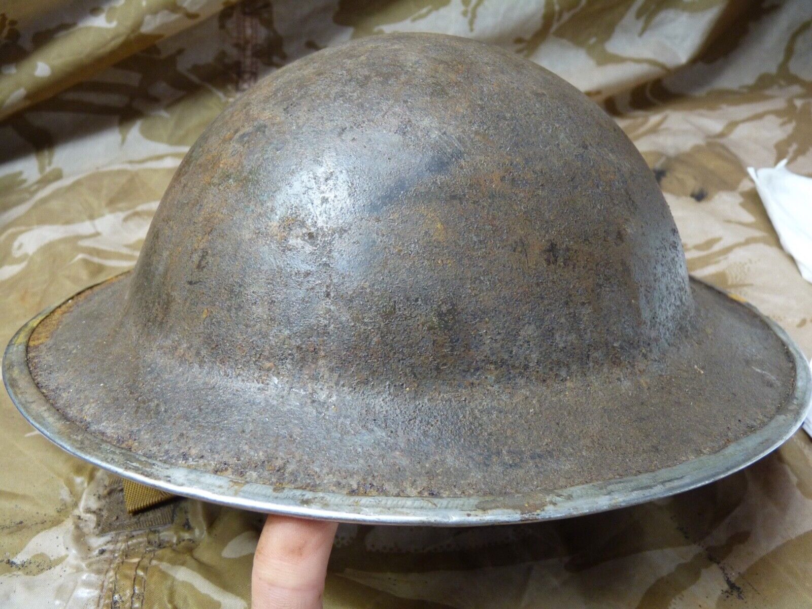 Original WW2 British Army Mk2 Army Combat Helmet - The Militaria Shop