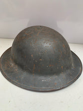 Load image into Gallery viewer, Original WW2 British Army Civil Defence Complete Helmet, Liner &amp; Chinstrap
