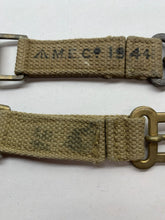 Load image into Gallery viewer, Original WW2 British Army 37 Pattern Brace Adaptors - 1944 Dated
