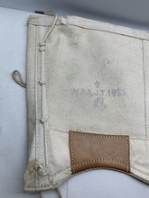 Load image into Gallery viewer, Original British Army / Royal Navy White 37 Pattern Spats / Gaiters- Well Marked
