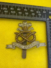 Load image into Gallery viewer, WW1 / WW2 British Army North Staffordshire Regiment Cap Badge.
