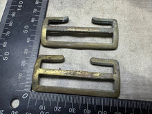 Load image into Gallery viewer, Original WW2 British Army L-Strap Strap Brass Buckle Set - Small / Large Pack
