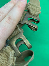 Load image into Gallery viewer, Original WW2 British Army 37 Pattern L Straps -  M.E.Co - 1943 Dated
