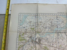 Charger l&#39;image dans la galerie, Original WW2 British Army OS Map of England - War Office - Chatham &amp; Maidstone
