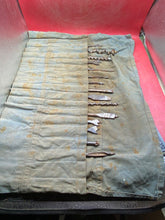 Load image into Gallery viewer, WW2 British Army Carpenter&#39;s Tool Roll. Quite Complete with Drill Bits.
