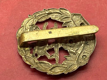 Load image into Gallery viewer, British Army WW1 / WW2 Hampshire Regiment Cap Badge with Rear Slider.
