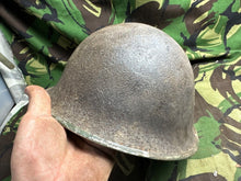 Load image into Gallery viewer, Genuine British / Canadian Army Mark 3 Turtle Helmet - Original WW2 Helmet
