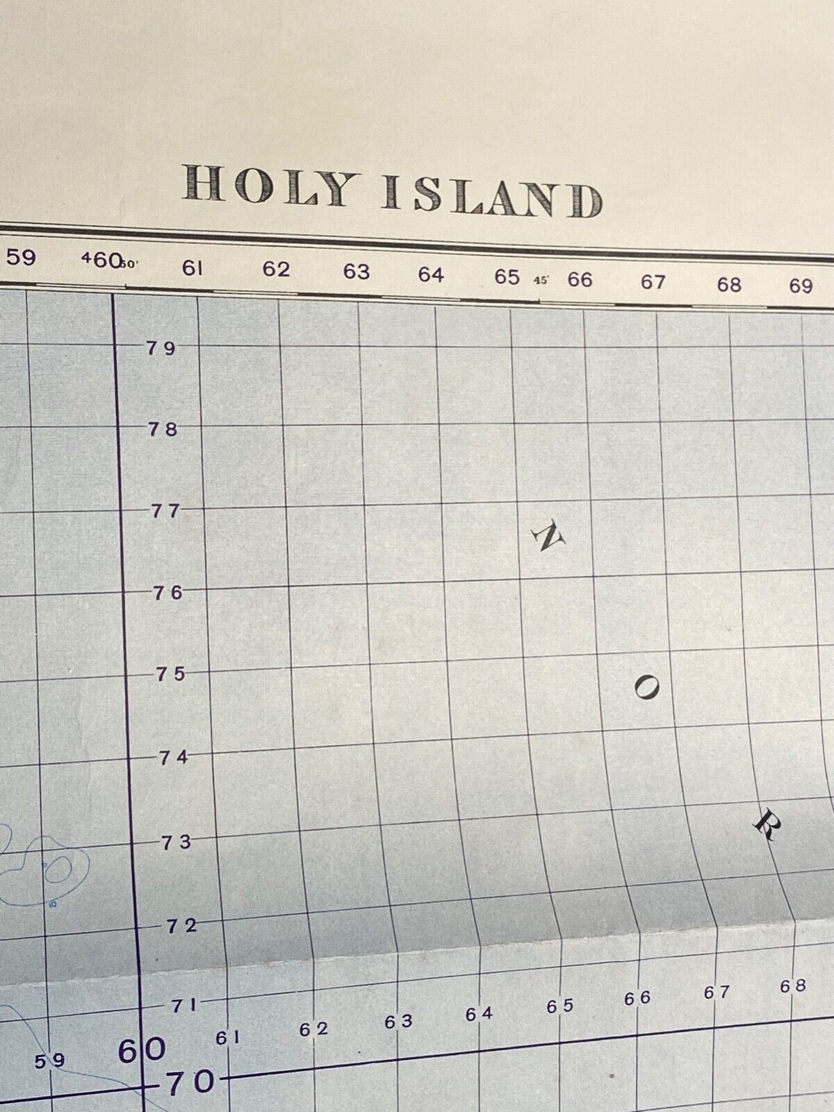 WW2 British Army 1932 MILITARY EDITION General Staff map HOLY ISLAND. - The Militaria Shop