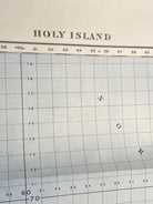 WW2 British Army 1932 MILITARY EDITION General Staff map HOLY ISLAND. - The Militaria Shop