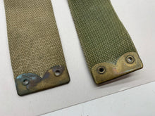 Load image into Gallery viewer, Original WW2 British Army 37 Pattern L Straps Pair - Wartime Dated
