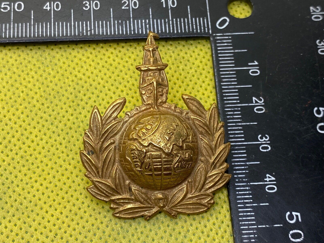 WW2 British Army Royal Marines Labour Corps Cap Badge