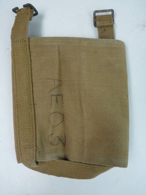 Original WW2 British Army Soldiers Water Bottle Carrier Harness - Dated 1944 - The Militaria Shop