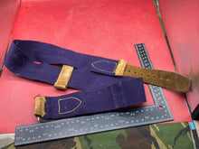 Charger l&#39;image dans la galerie, WW2 British Army Hussars Blue Canvas and Leather Belt with Fittings
