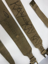 Load image into Gallery viewer, Original WW2 British Army 37 Pattern L Straps Pair - Wartime Dated
