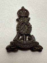 Load image into Gallery viewer, Original WW2 British Army Royal Army Labour Corps Bakelite Economy Cap Badge
