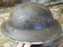 Load image into Gallery viewer, Original WW2 British Style South African Mk2 Army Combat Helmet - The Militaria Shop
