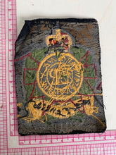 Load image into Gallery viewer, British Army Queen&#39;s Crown woven ROYAL ENGINEERS blazer badge - unworn.

