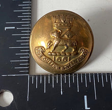 Load image into Gallery viewer, Victorian Crown The Queen&#39;s Royal Regiment brass tunic button - approx 24mm.
