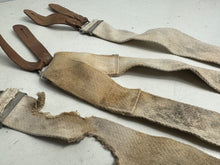 Charger l&#39;image dans la galerie, Original WW2 British Army / RAF Trouser Suspenders - Well Worn Example
