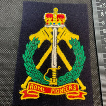 Load image into Gallery viewer, British Army Royal Pioneers Regiment Embroidered Blazer Badge
