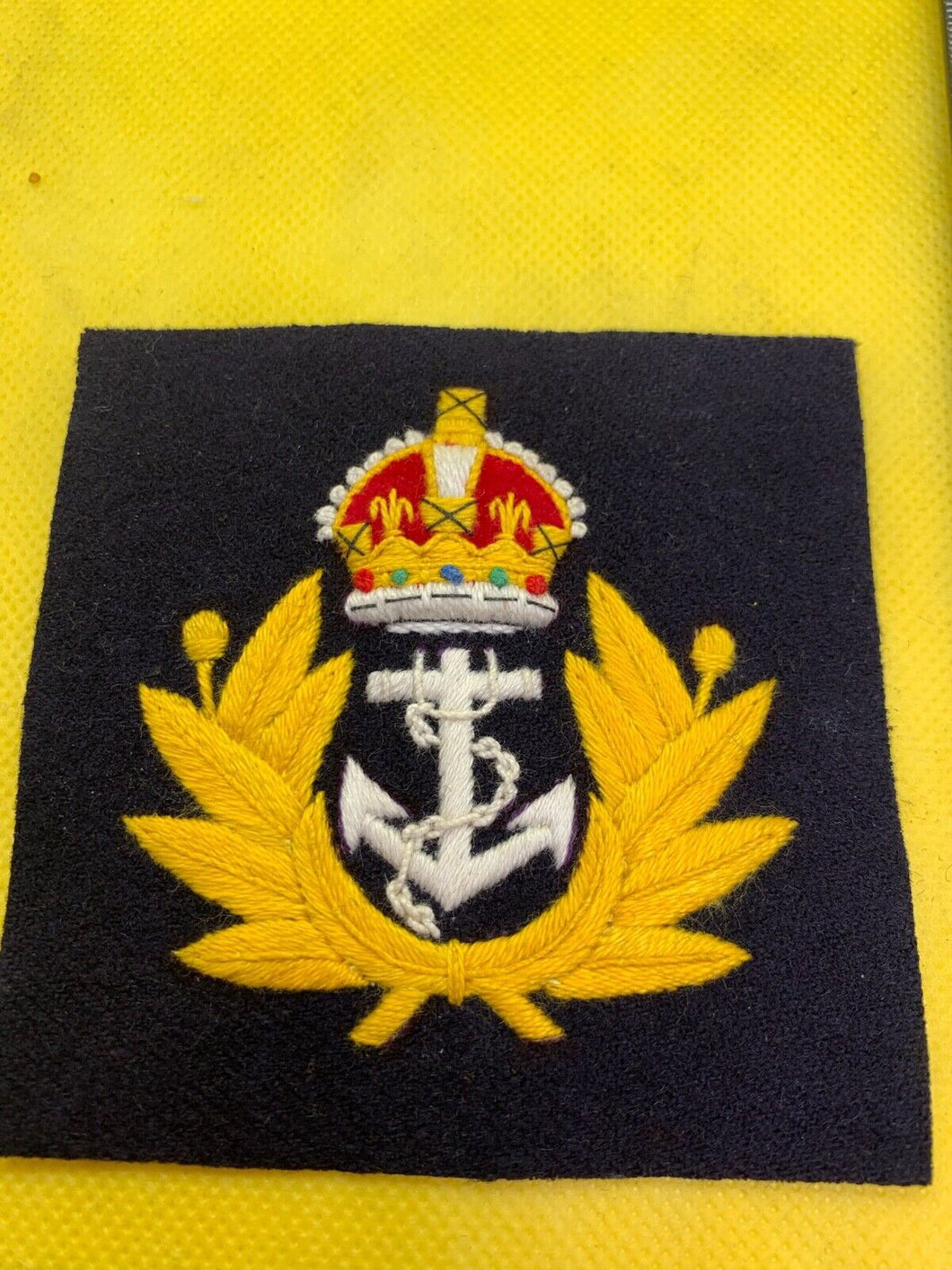 British Royal Navy Embroidered Blazer Badge