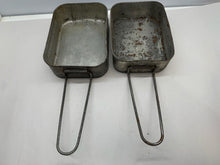 Charger l&#39;image dans la galerie, Original WW2 British Army Soldiers Mess Tin 2 Part Set - Used Original
